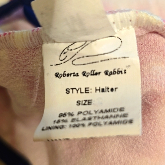 NWT Roberta Roller Rabbit Pink Cata One Piece Medium Swimsuit - Picture 5 of 8